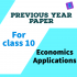 ICSE Economics previous year question papers