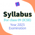 ISC Class 10 Syllabus of ALL Subjects Available In PDF Format 2023 – 24 Examination