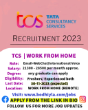 TATA CONSULTANCY SERVICES TCS IS HIRING: A Golden Opportunity to Advance Your Career