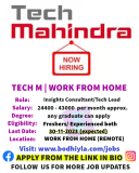Unlock Your Career Potential with Tech Mahindra – Insights Consultant and Tech Lead Roles